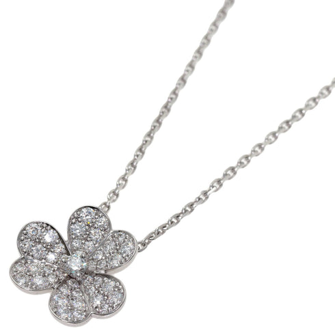 Frivole Pendant Necklace 18K White Gold with Diamond Small