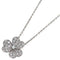 Frivole Pendant Necklace 18K White Gold with Diamond Small