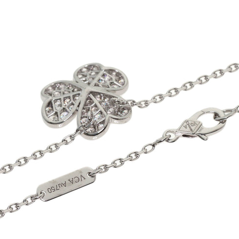 Frivole Pendant Necklace 18K White Gold with Diamond Small