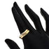 Vendome Louis Cartier Band Ring 18K Tricolor Gold