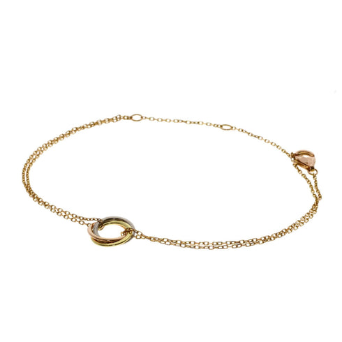Trinity Bracelet 18K Tricolor Gold