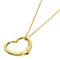 Open Heart Pendant Necklace 18K Yellow Gold 18.4mm