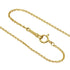 Open Heart Pendant Necklace 18K Yellow Gold 18.4mm