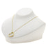 Open Heart Pendant Necklace 18K Yellow Gold 18.4mm