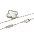 Vintage Alhambra Pendant Necklace 18K White Gold