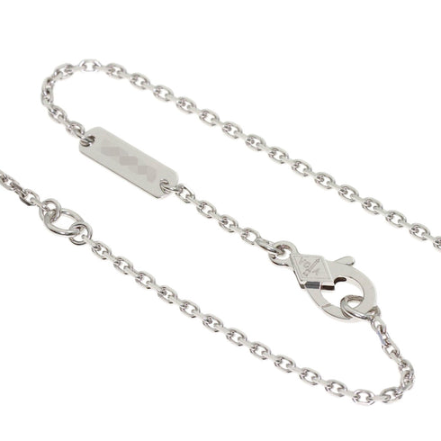 Vintage Alhambra Pendant Necklace 18K White Gold