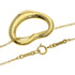 Open Heart Pendant Necklace 18K Yellow Gold 19.4mm