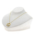 Open Heart Pendant Necklace 18K Yellow Gold 19.4mm