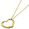 Open Heart Pendant Necklace 18K Yellow Gold 18.2mm