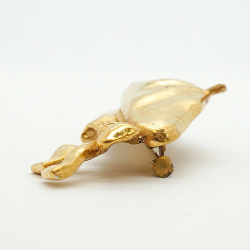 Brooch Gold-Tone Metal