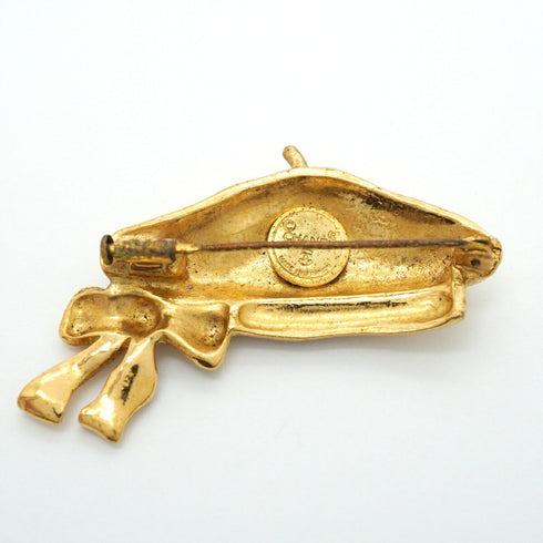 Brooch Gold-Tone Metal