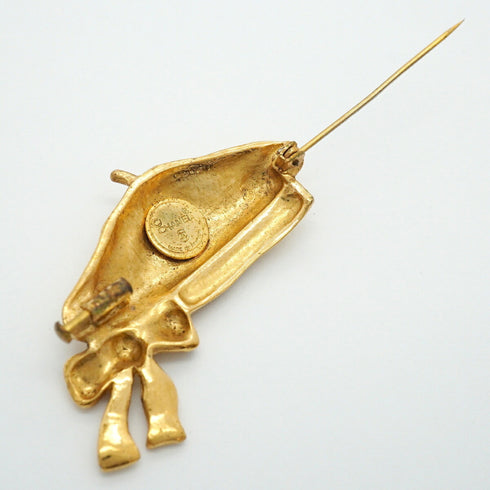 Brooch Gold-Tone Metal