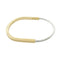 Rock Narrow Bracelet 18K White Gold and 18K Yellow Gold