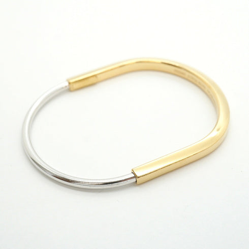 Rock Narrow Bracelet 18K White Gold and 18K Yellow Gold