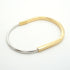 Rock Narrow Bracelet 18K White Gold and 18K Yellow Gold
