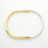 Rock Narrow Bracelet 18K White Gold and 18K Yellow Gold