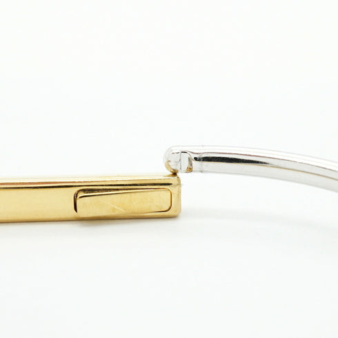 Rock Narrow Bracelet 18K White Gold and 18K Yellow Gold