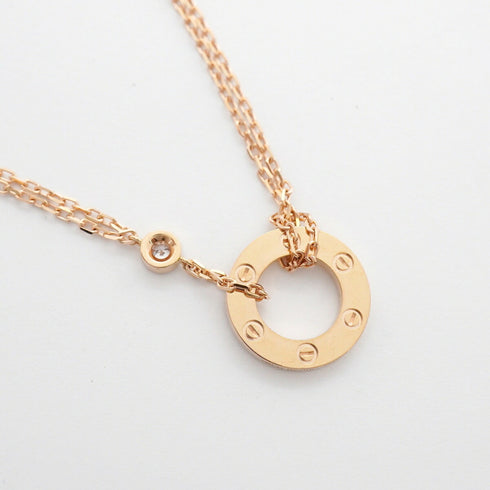 Pendant Necklace 18K Rose Gold with Diamond