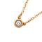 Elsa Peretti Diamonds By The Yard Pendant Necklace 18K Rose Gold and Diamond