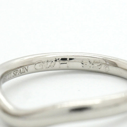 Curved Band Ring Platinum