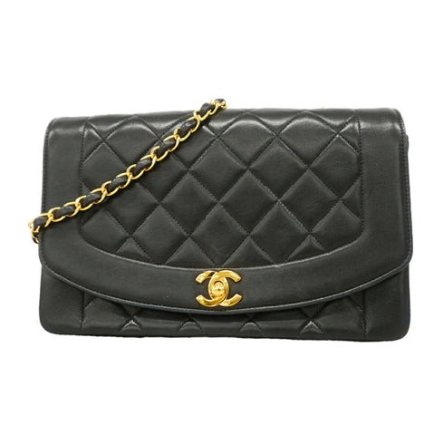 Vintage Diana Flap Bag Quilted Lambskin Medium