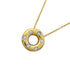 Pendant Necklace Platinum and 18K Yellow Gold with Diamond