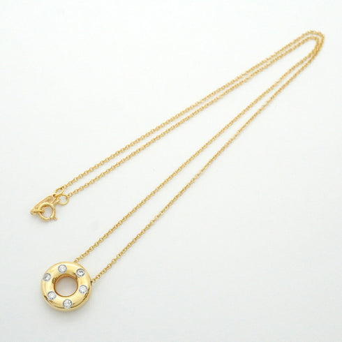 Pendant Necklace Platinum and 18K Yellow Gold with Diamond