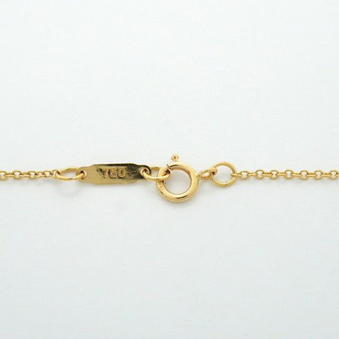 Pendant Necklace Platinum and 18K Yellow Gold with Diamond