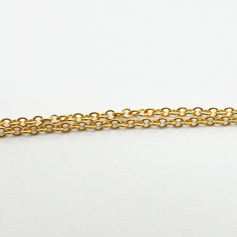 Pendant Necklace Platinum and 18K Yellow Gold with Diamond
