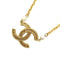 CC Logo Pendant Necklace Metal