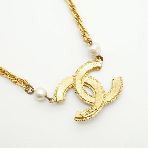 CC Logo Pendant Necklace Metal