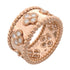 Perlee Clover Ring 18K Rose Gold with Diamond