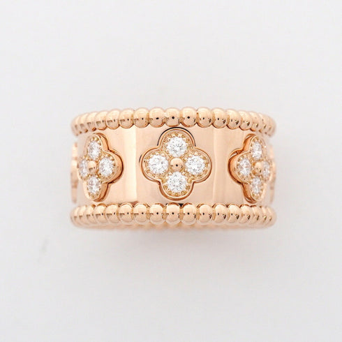 Perlee Clover Ring 18K Rose Gold with Diamond