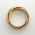 Vendome Louis Cartier Band Ring 18K Tricolor Gold