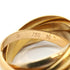 Vendome Louis Cartier Band Ring 18K Tricolor Gold
