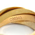 Vendome Louis Cartier Band Ring 18K Tricolor Gold