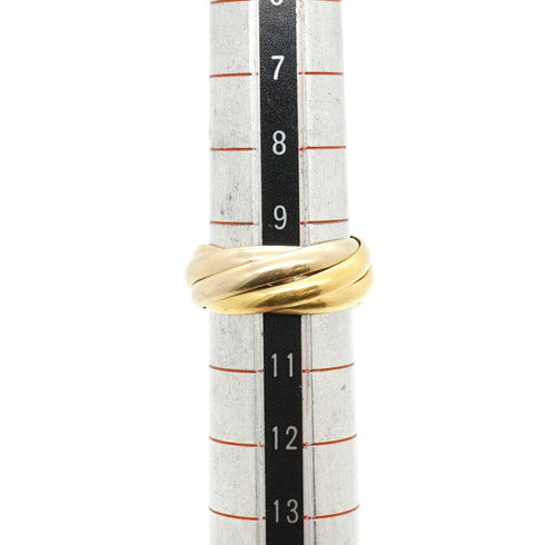Vendome Louis Cartier Band Ring 18K Tricolor Gold