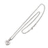 Heart Pendant Necklace 18K White Gold