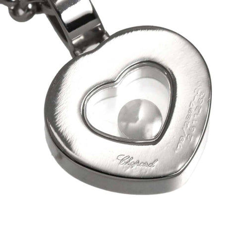 Heart Pendant Necklace 18K White Gold