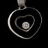 Heart Pendant Necklace 18K White Gold