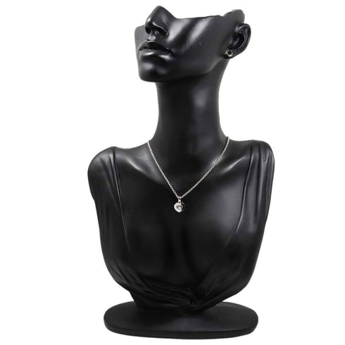 Heart Pendant Necklace 18K White Gold