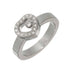 Happy Diamond Heart Ring 18K White Gold
