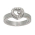Happy Diamond Heart Ring 18K White Gold