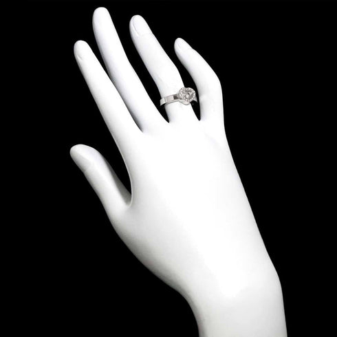 Happy Diamond Heart Ring 18K White Gold