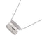 Pendant Necklace 18K White Gold 42cm With Diamond