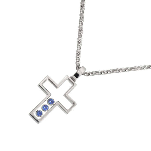 Pendant Necklace 18K White Gold 42cm