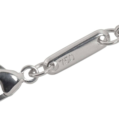 Pendant Necklace 18K White Gold 42cm