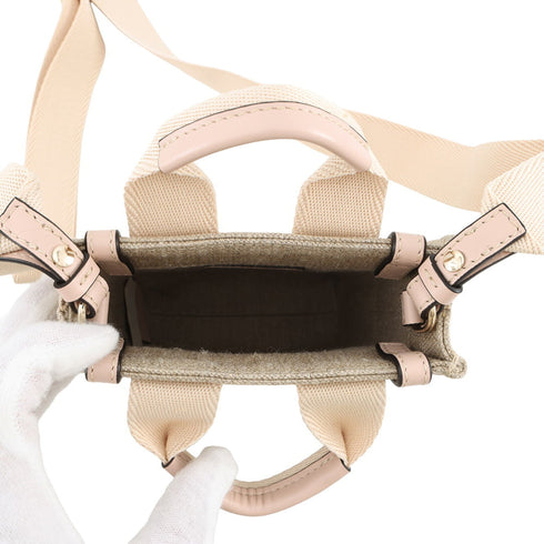 Woody Convertible Tote Canvas with Leather Small