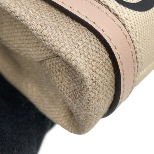 Woody Convertible Tote Canvas with Leather Small