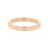 Ice Cube Band Ring 18K Rose Gold with Diamond Mini